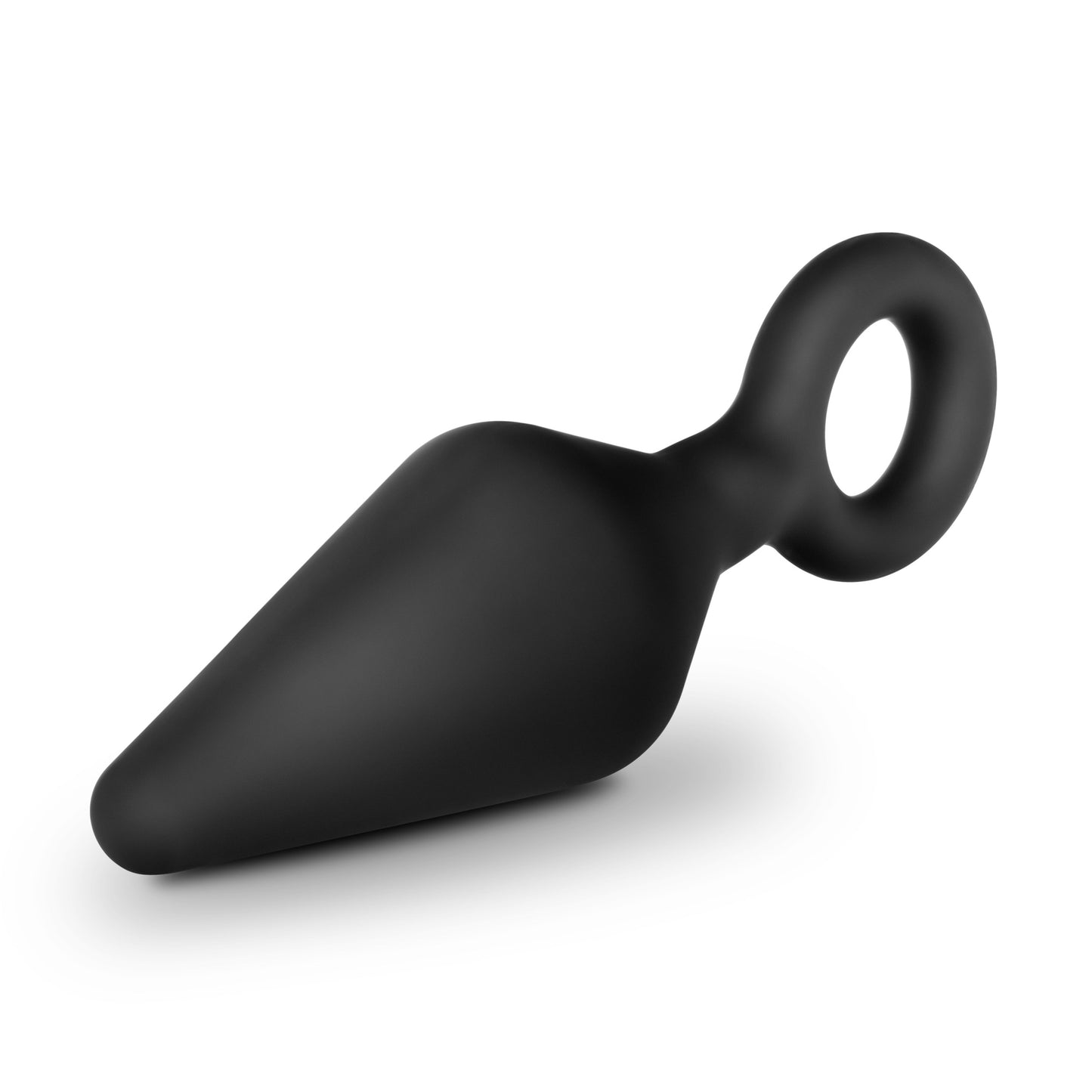 Blush Novelties Anal Adventures Platinum Silicone Plug - Tapered Butt Plug for Safe Anal Training - Comfortable Loop Base for Easy Removal and Long-Term Wear - Bum Trainer Sex Toy for Him Her Couples