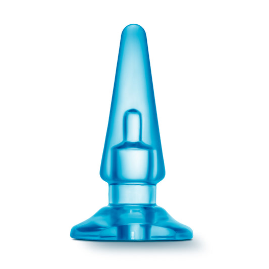 Blush Novelties B Yours Basic Anal Plug - Tapered Tip for Easy Insertion - Base Anchors Plug Outside The Body - 4 Inch Length and 1.25" Width - May Be Used with Blush Cutey Vibe - Sex Toy for Adults