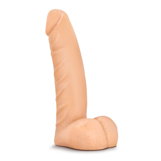 Blush X5 Basic 5 - Soft Real Feel Realistic 5.5 Inch Small Beginner Dildo - Great for Anal Play - Body Safe - Curved Male Female Skinny Slim Mini Adult Sex Toy for Women Men Couples - Beige