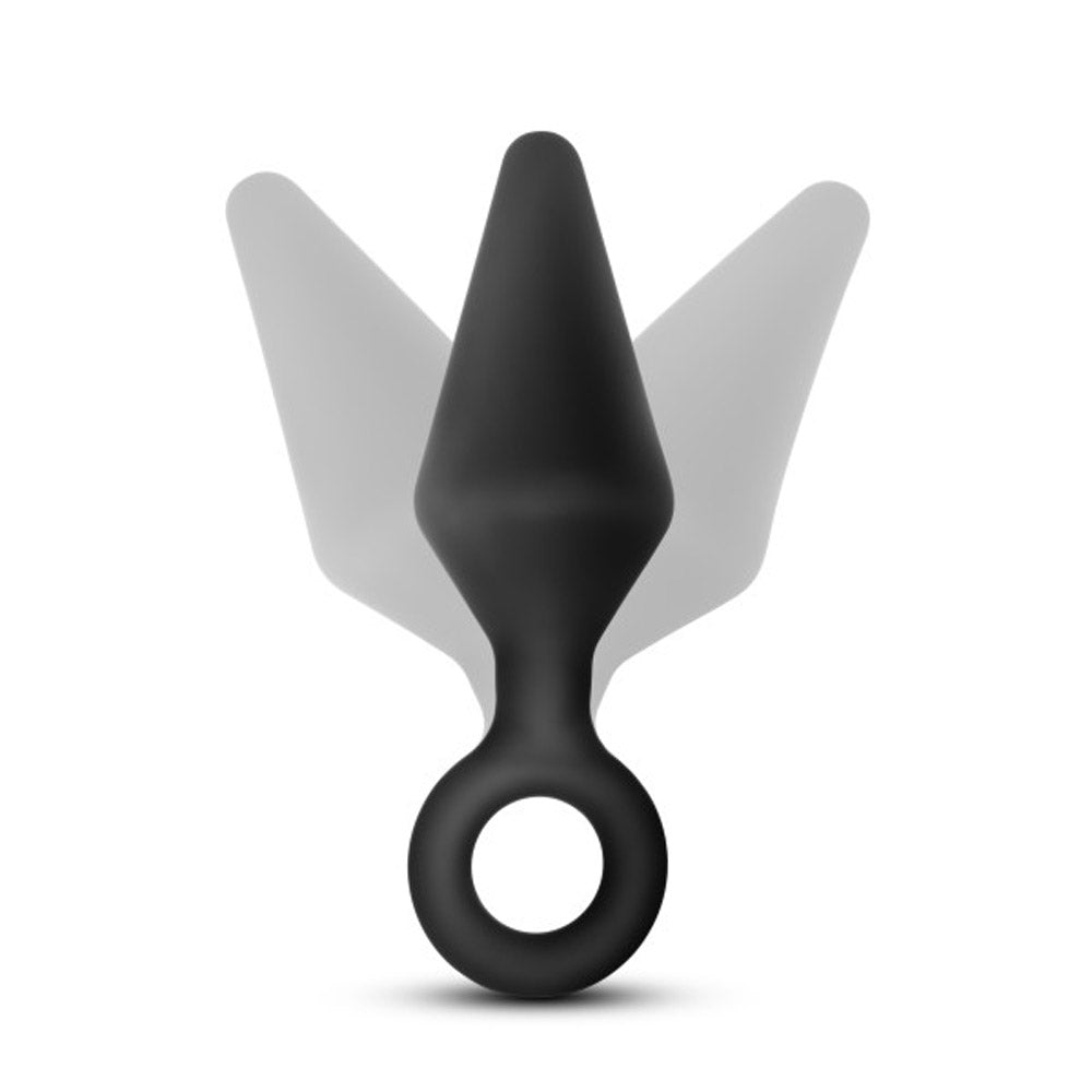 Blush Novelties Anal Adventures Platinum Silicone Beginner Plug Medium - Tapered Plug for Anal Training - Flexible Safe Base for Safety and Long Term Wear - Adult Sex Toy for Men, Women, & Couples