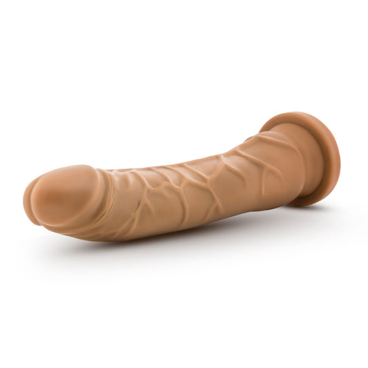 Blush 8.5" Dr. Skin Realistic Mocha Dildo for Women & Men, 1.5" Wide Lifelike Brown Penis Toy w/Suction Cup, Harness Compatible, Soft Thick Anal, Vaginal & Pegging Play Cock, Body-Safe Adult Sex Toy
