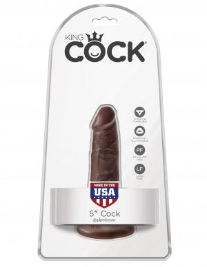 Pipedream Products King Cock 5 Inch Cock, Brown
