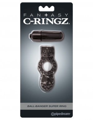 Pipedream Products Pipedream Fantasy C Ringz Ball Banger Super Ring, Black