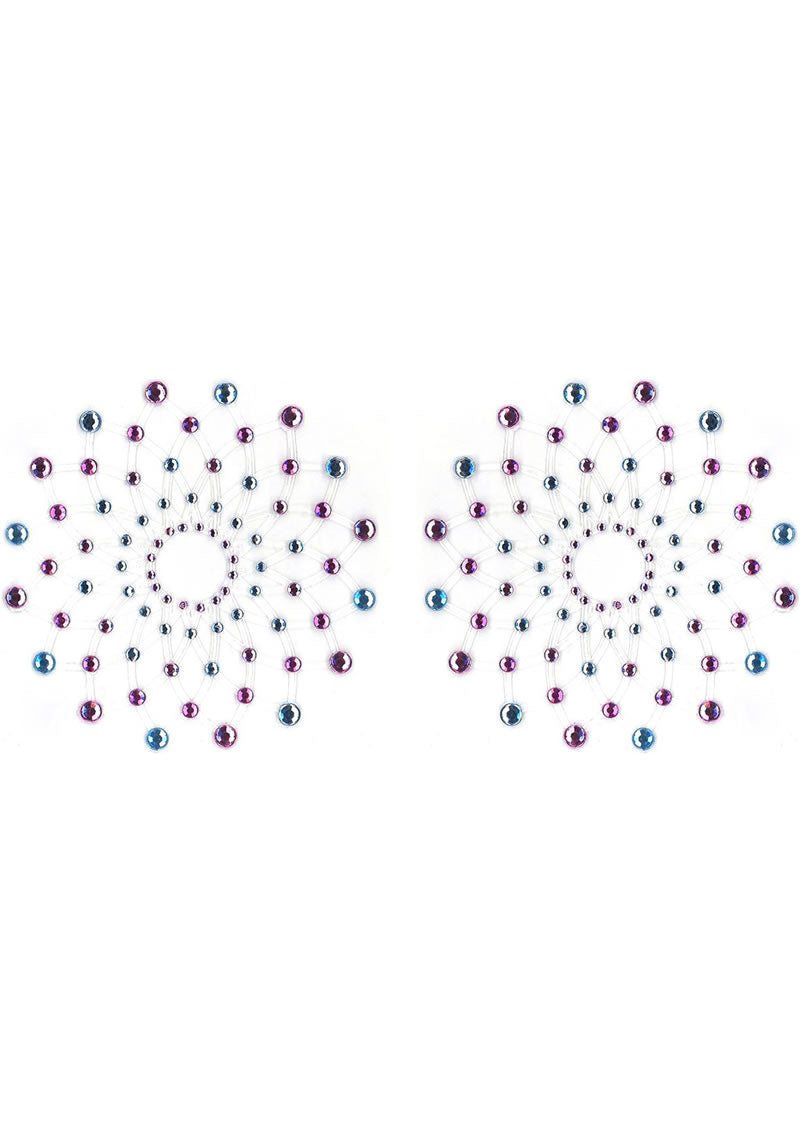 PASTIES CRYSTAL MOSAIC BLUE/PURPLE(PEEKABOO CRYSTALS)