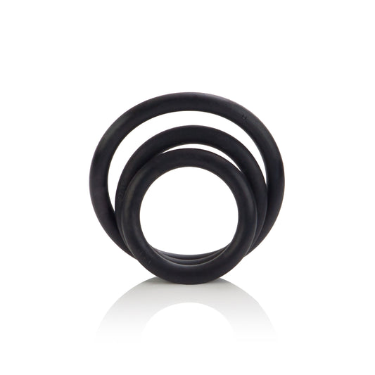 CalExotics Black Rubber Ring™ - 3 Piece Set