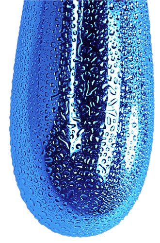 Bms Rain Textured 7 Function Bullet, 3 Inch Blue,