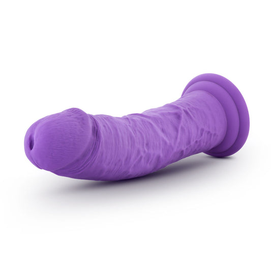 Blush Ruse Jammy 8" Silicone Dildo for G-Spot Stimulation - Ultrasilk Girthy Pleasure Hyper-Realistic Cock - Sturdy Suction Cup Base - Body-Safe Adult Sex Toy Penis for Women, Men & Couples - (Purple)