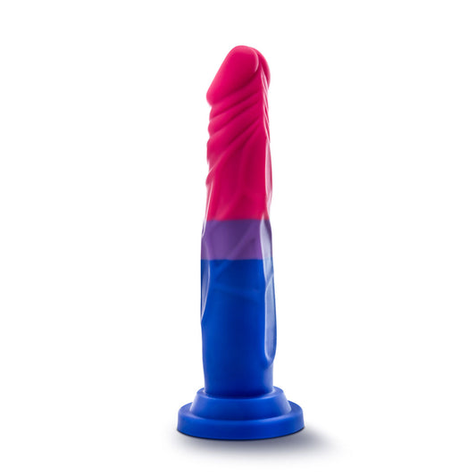 Blush 7.5" Avant Pride Love P8 Realistic Dildo, 1.5" Wide Ultrasilk Silicone Natural Flesh Tone Curvy Cock, Suction Cup Harness Compatible, Anal & Vaginal Play Unique Adult Sex Toy Women Men Couples